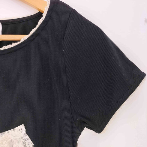 ジュエティ jouetie クロスレースドッキングTシャツ レディース JPN:M