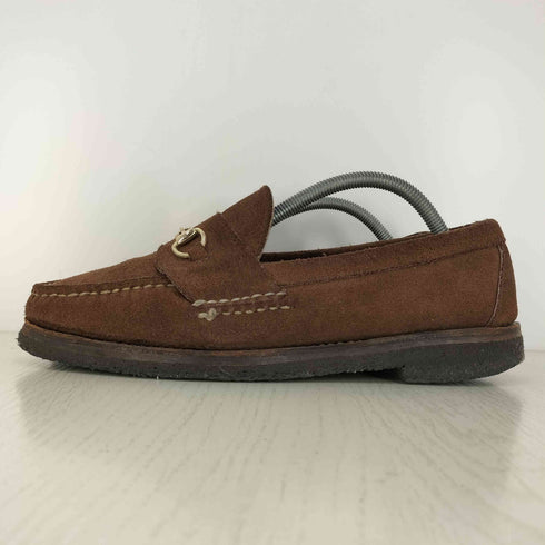 OLD PORT MOCCASIN USA製 スエード ビットローファー メンズ US:8.5
