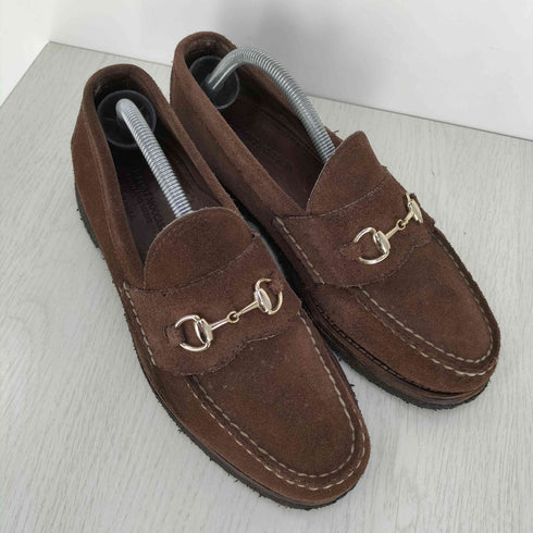 OLD PORT MOCCASIN USA製 スエード ビットローファー メンズ US:8.5
