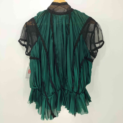 サカイ Sacai プリーツ レース切替 シースルーブラウス レディース JPN:1