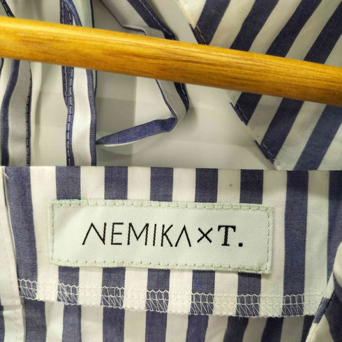 ネミカ NEMIKA ストライプ ボリュームスリーブ ブラウス レディース ONE SIZE