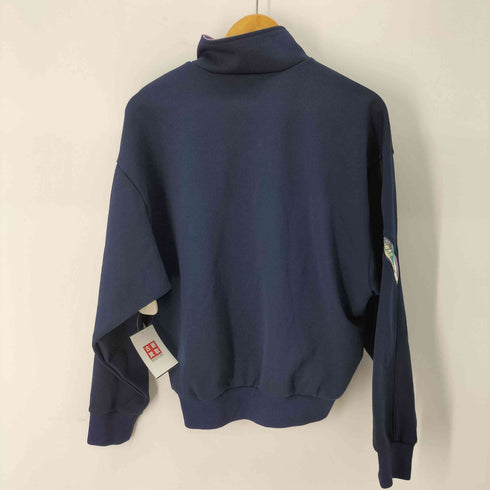 アディダス adidas デサント製 刺繍ロゴ スタンドカラートラックジャケット メンズ 胸囲98 身長175