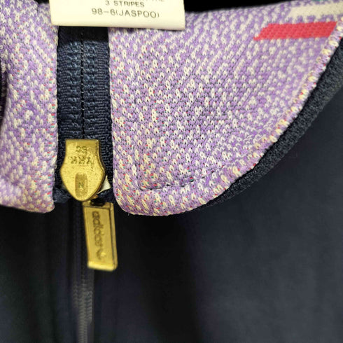 アディダス adidas デサント製 刺繍ロゴ スタンドカラートラックジャケット メンズ 胸囲98 身長175