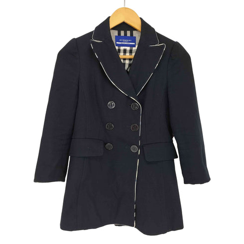 バーバリーブルーレーベル BURBERRY BLUE LABEL 裏地ノヴァチェックテーラードコート レディース 36