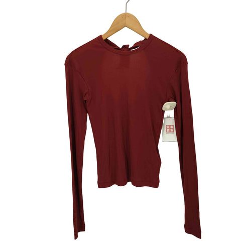 babaco Twisted cotton back tied ロングスリーブプルオーバー レディース JPN:1