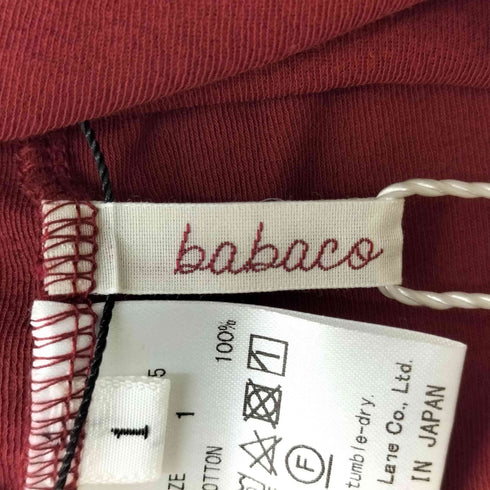 babaco Twisted cotton back tied ロングスリーブプルオーバー レディース JPN:1