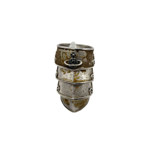 ヴィヴィアンウエストウッド Vivienne Westwood ♯12.5号 Artemis Armor Ring アルテミス アーマー リング ロゴ刻印 シルバー レディース 12.5号