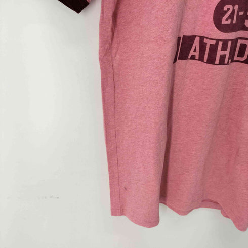 チャンピオン Champion KANSAS 染み込み 4段プリント リンガーTシャツ メンズ JPN:L