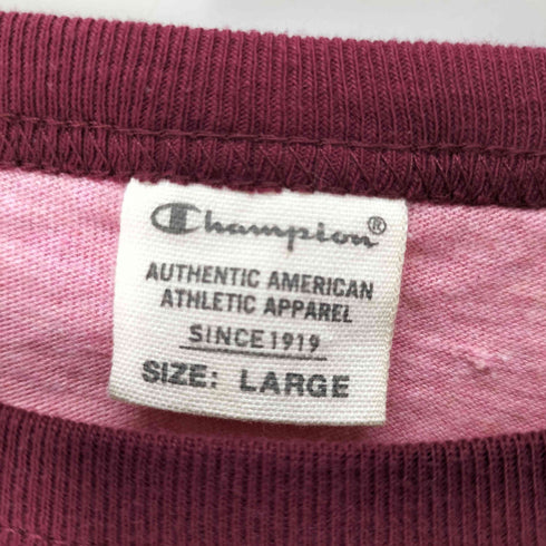 チャンピオン Champion KANSAS 染み込み 4段プリント リンガーTシャツ メンズ JPN:L