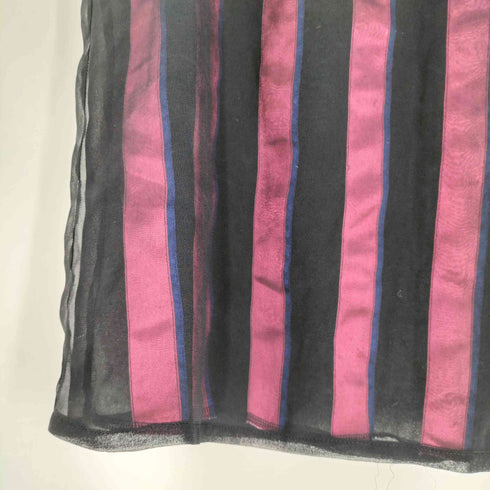 トリココムデギャルソン tricot COMME des GARCONS 12SS AD2011 ストライプ シアーノースリーブブラウス レディース JPN:M