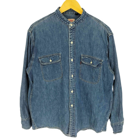 リーバイス Levis バンドカラー L/S デニムシャツ メンズ import:M