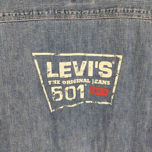 リーバイス Levis バンドカラー L/S デニムシャツ メンズ import:M