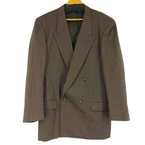 メンズティノラス MENS TENORAS ピンストライプダブルテーラードジャケット 2タック スラックス セットアップ メンズ XL