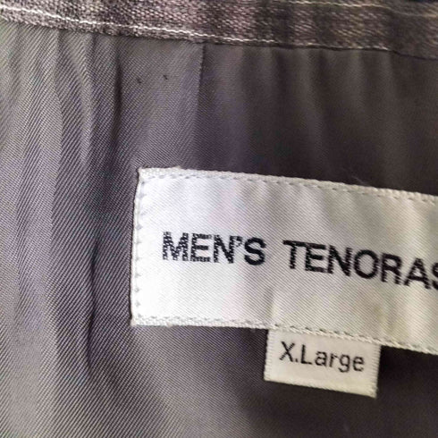 メンズティノラス MENS TENORAS ピンストライプダブルテーラードジャケット 2タック スラックス セットアップ メンズ XL