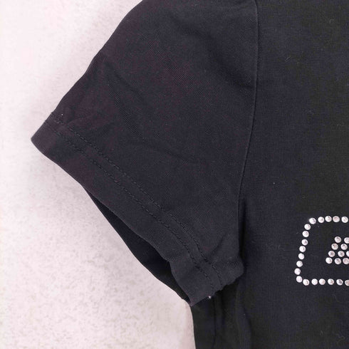 ラインストーンチビTシャツ Y2K レディース