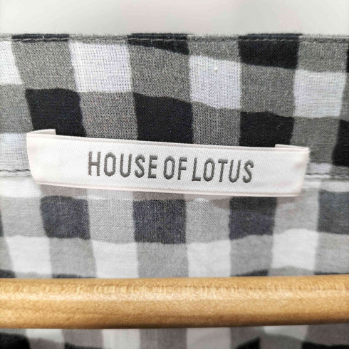 ハウスオブロータス HOUSE OF LOTUS ギンガムチェックギャザーワンピース レディース JPN:M