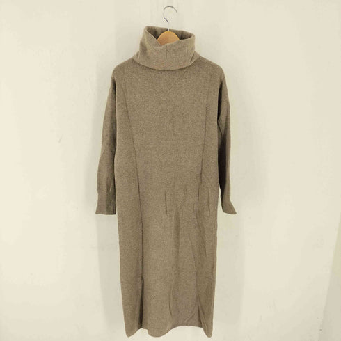 wa...lance ウール カシミヤ タートルネックロングニットワンピース レディース