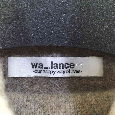 wa...lance ウール カシミヤ タートルネックロングニットワンピース レディース