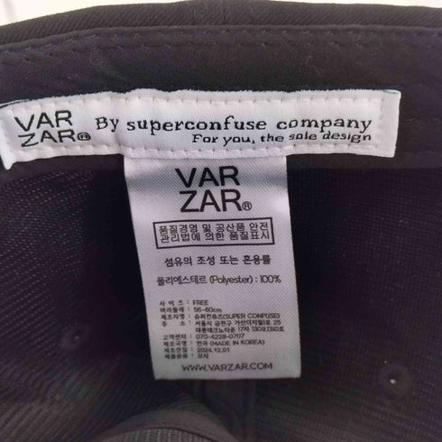 バザール VARZAR Stud Logo Overfit Ball Cap レディース