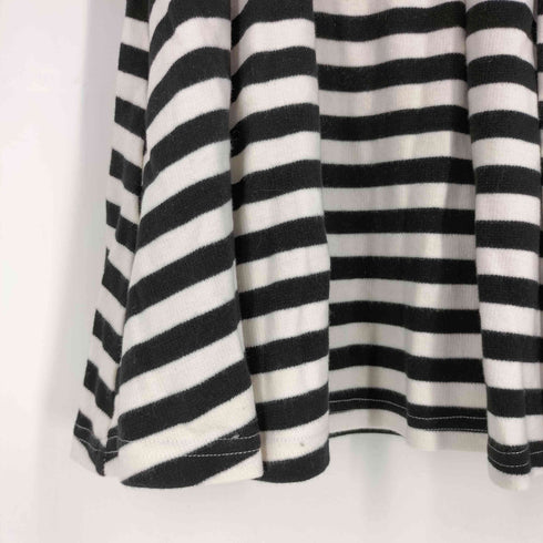 エブリン evelyn レース切替 ボーダーミニワンピース レディース