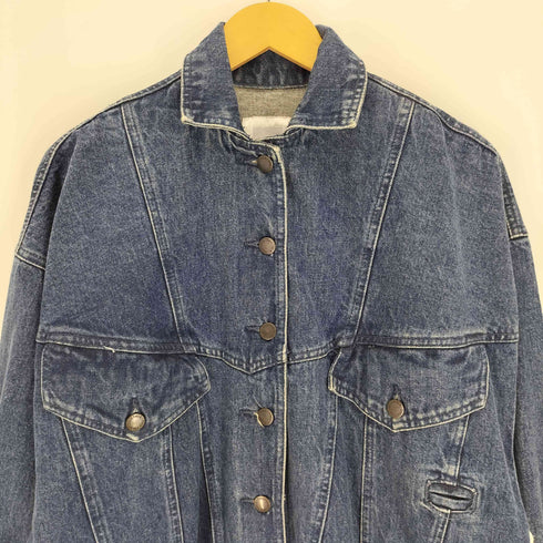 TOGETHER 80-90S 変形カッティング オーバーサイズ デニム ジャケット メンズ import:L