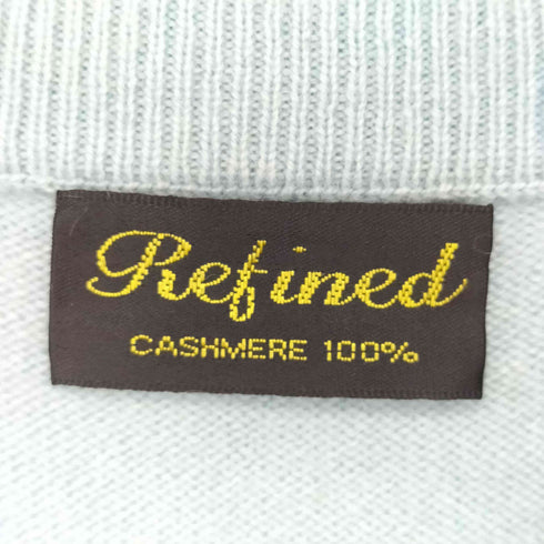 Refined 花柄カシミヤニットプルオーバー レディース