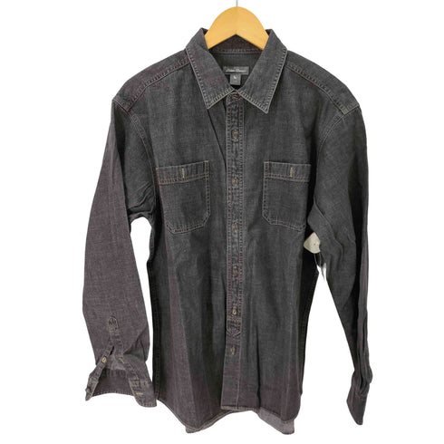 エディーバウアー Eddie Bauer L/S デニムシャツ 猫目ボタン メンズ JPN:L
