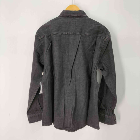 エディーバウアー Eddie Bauer L/S デニムシャツ 猫目ボタン メンズ JPN:L