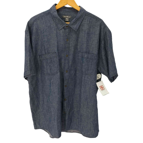 エディーバウアー Eddie Bauer コットンリネン S/S シャツ メンズ JPN:XL