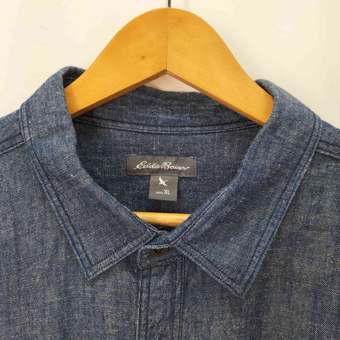 エディーバウアー Eddie Bauer コットンリネン S/S シャツ メンズ JPN:XL