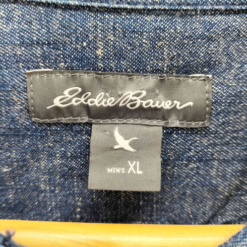 エディーバウアー Eddie Bauer コットンリネン S/S シャツ メンズ JPN:XL
