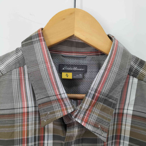 エディーバウアー Eddie Bauer S/S ボタンダウンチェックシャツ メンズ JPN:XL