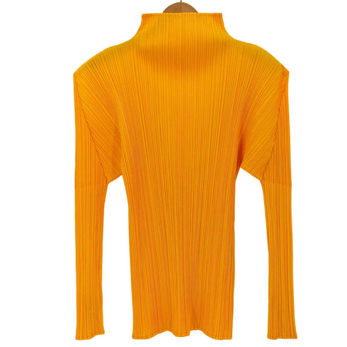 プリーツプリーズイッセイミヤケ PLEATS PLEASE ISSEY MIYAKE 10SS ボトルネック ロングスリーブ プリーツ カットソー レディース JPN:3