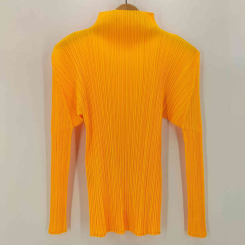 プリーツプリーズイッセイミヤケ PLEATS PLEASE ISSEY MIYAKE 10SS ボトルネック ロングスリーブ プリーツ カットソー レディース JPN:3