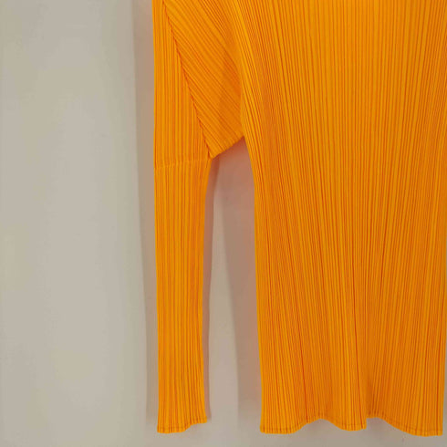 プリーツプリーズイッセイミヤケ PLEATS PLEASE ISSEY MIYAKE 10SS ボトルネック ロングスリーブ プリーツ カットソー レディース JPN:3