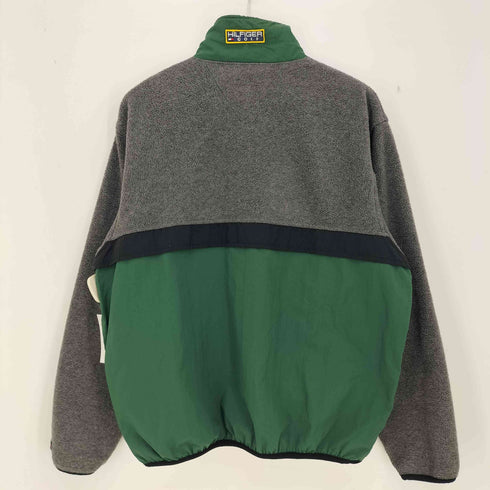 トミーヒルフィガーゴルフ TOMMY HILFIGER GOLF 90S USA製 ナイロン切替 ハーフジップ フリース プルオーバー ジャケット メンズ import:M