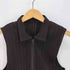 プリーツプリーズイッセイミヤケ PLEATS PLEASE ISSEY MIYAKE 98SS ダブルジップ ジップアップ プリーツベスト レディース JPN:3