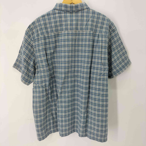 エルエルビーン L.L.Bean リネン混 配色チェック S/S シャツ メンズ JPN:XL
