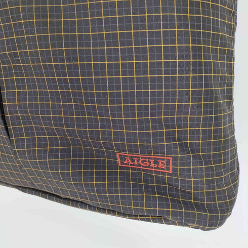 エーグル AIGLE ロゴ刺繍 2WAY グラフチェック ショルダー バッグ メンズ