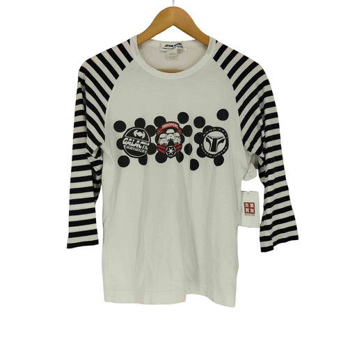コムデギャルソンシャツ COMME des GARCONS SHIRT ラグランスリーブボーダー切替カットソー メンズ S