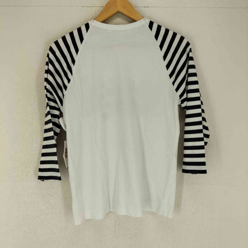 コムデギャルソンシャツ COMME des GARCONS SHIRT ラグランスリーブボーダー切替カットソー メンズ S