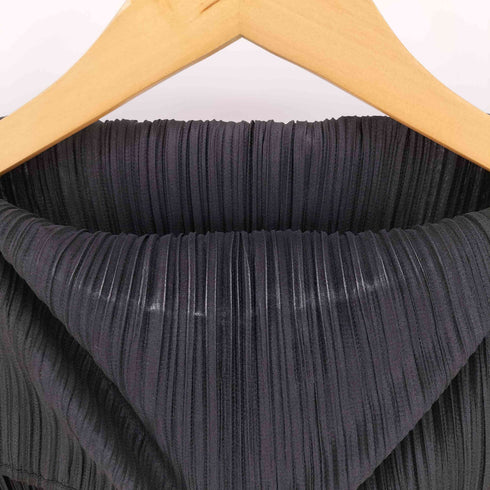 プリーツプリーズイッセイミヤケ PLEATS PLEASE ISSEY MIYAKE 12AW ワイドネック ロングスリーブ プリーツ カットソー レディース JPN:3