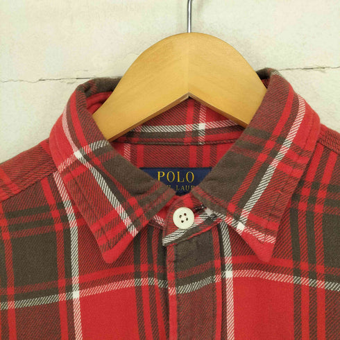 ポロラルフローレン POLO RALPH LAUREN チェック柄 ネルシャツ メンズ S