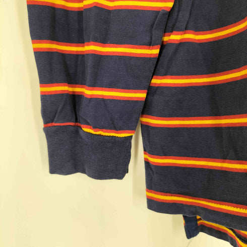 ポロバイラルフローレン Polo by RALPH LAUREN 90S ボーダーL/S ポロシャツ メンズ import:L