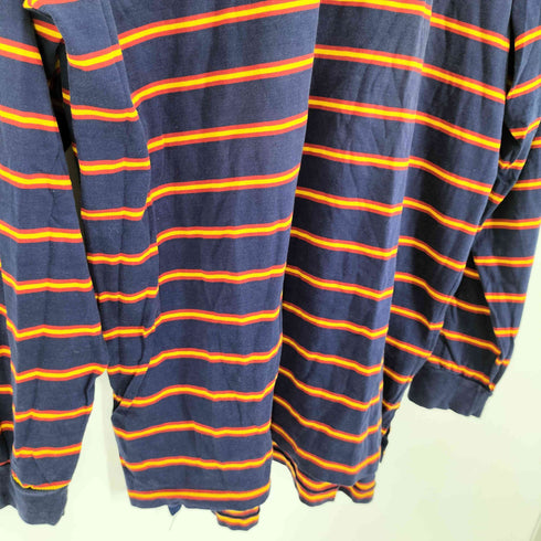 ポロバイラルフローレン Polo by RALPH LAUREN 90S ボーダーL/S ポロシャツ メンズ import:L