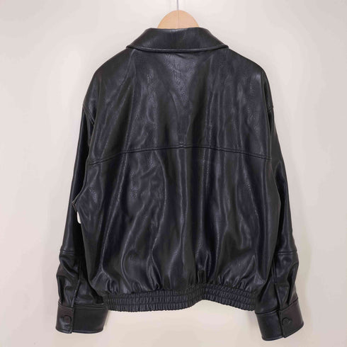 ザラ ZARA フェイクレザー ボンバージャケット レディース JPN:S