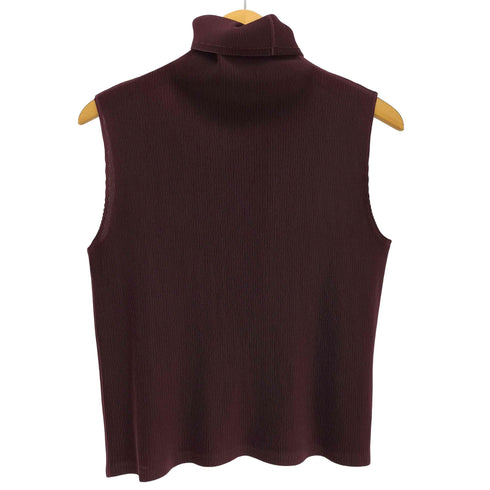プリーツプリーズイッセイミヤケ PLEATS PLEASE ISSEY MIYAKE 12AW タートルネック ノースリーブ プリーツブラウス レディース JPN:3