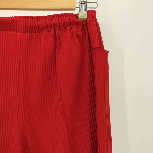 ミー イッセイミヤケ me ISSEY MIYAKE A-POC INSIDE インサイドアウト プリーツ イージーワイドパンツ バミューダパンツ レディース