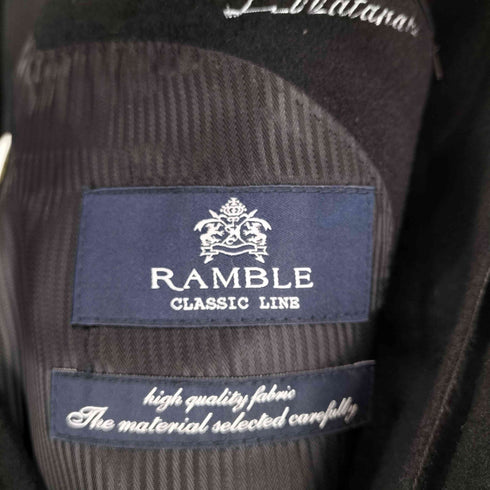 RANBLE CLASSIC LINE pure cashmere カシミヤ100 比翼 ステンカラーコート メンズ JPN:M