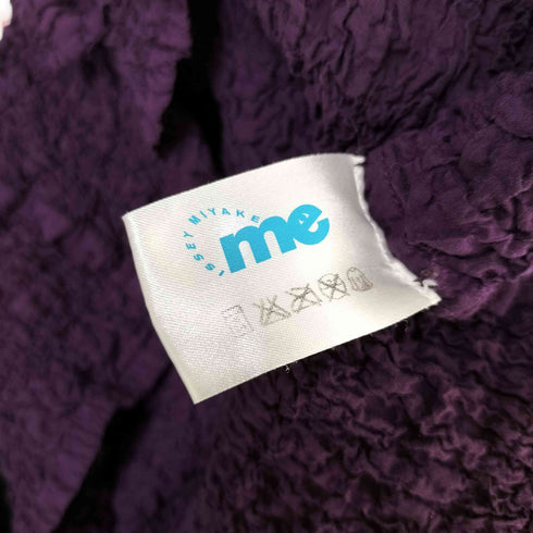 ミー イッセイミヤケ me ISSEY MIYAKE ボトルネック カリフラワー シワ加工 サイドリボン ロングスリーブカットソー 長袖 レディース